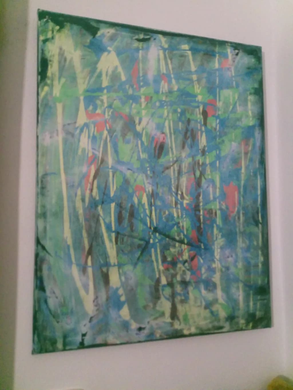 Vibrant Whispers: An Abstract Dance of Color and Texture on Canvas