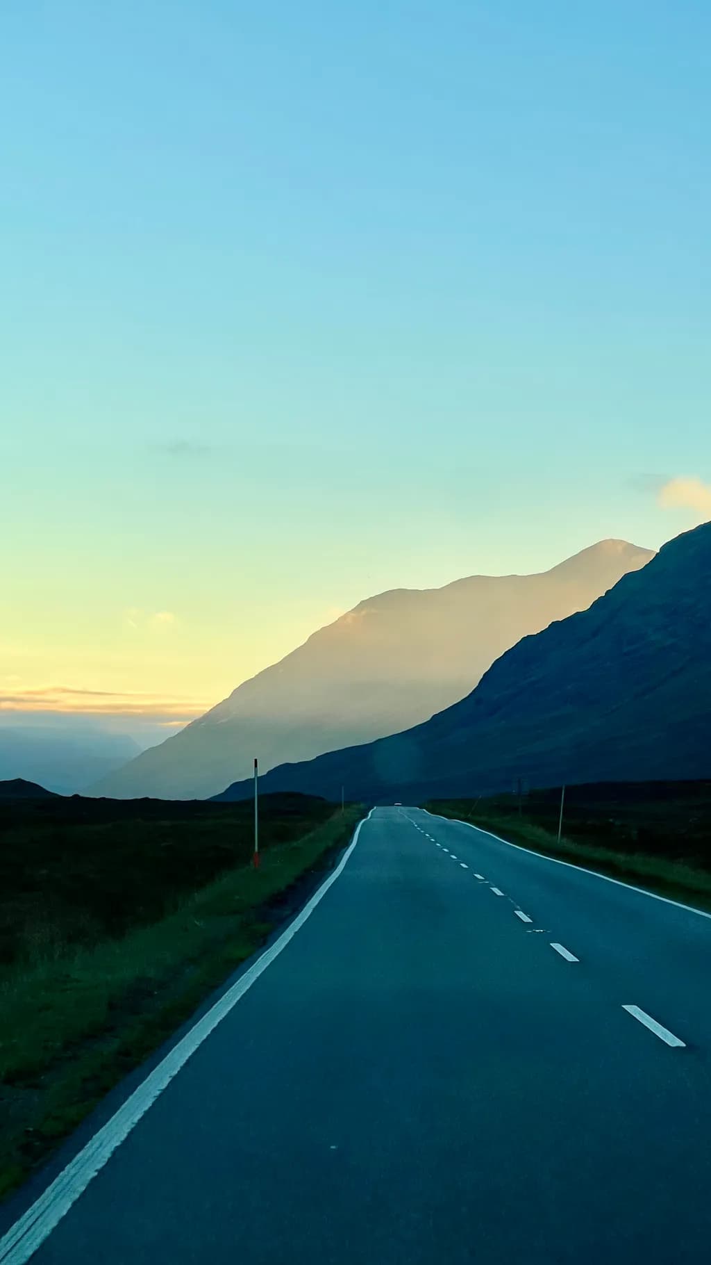 Mountain Road at Dusk