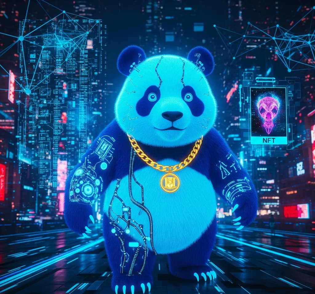 Cyber Panda: A Fusion of Nature and Technology in the Digital Realm