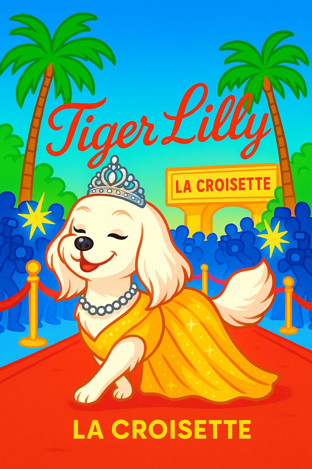 Regal Radiance: Tiger Lilly Struts the Red Carpet at La Croisette