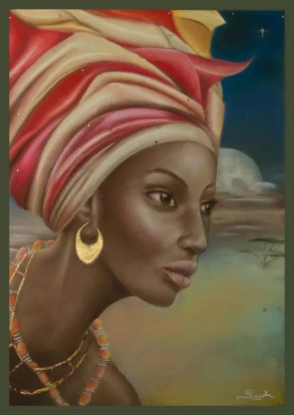 Ethereal Elegance: A Portrait of Strength and Heritage