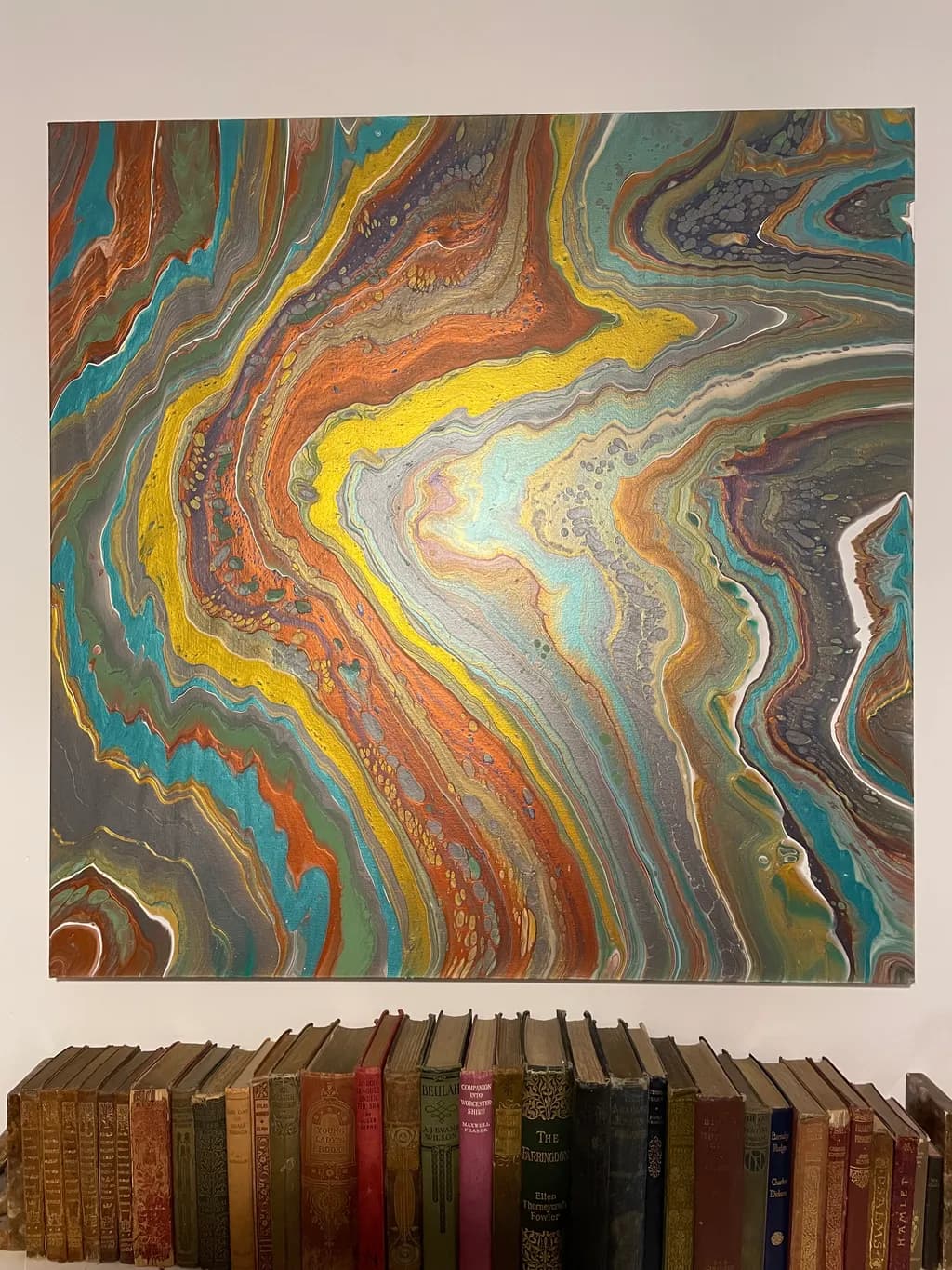 Vibrant Whirlwind: A Dance of Colors and Textures in Abstract Art
