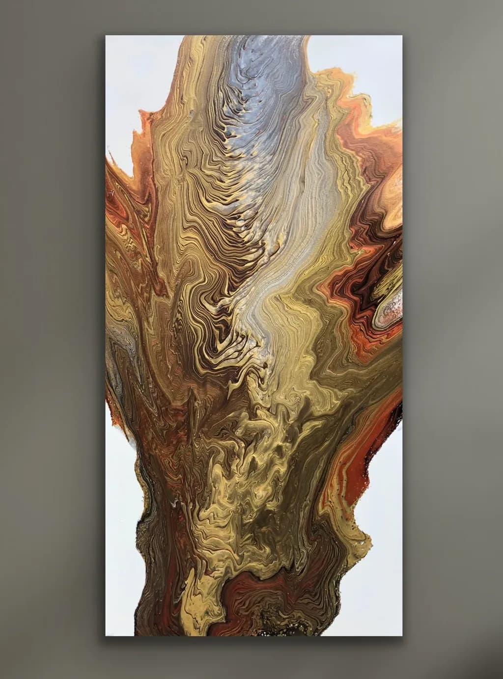 Whispers of Earth: A Fluid Dance of Warm Tones and Textures