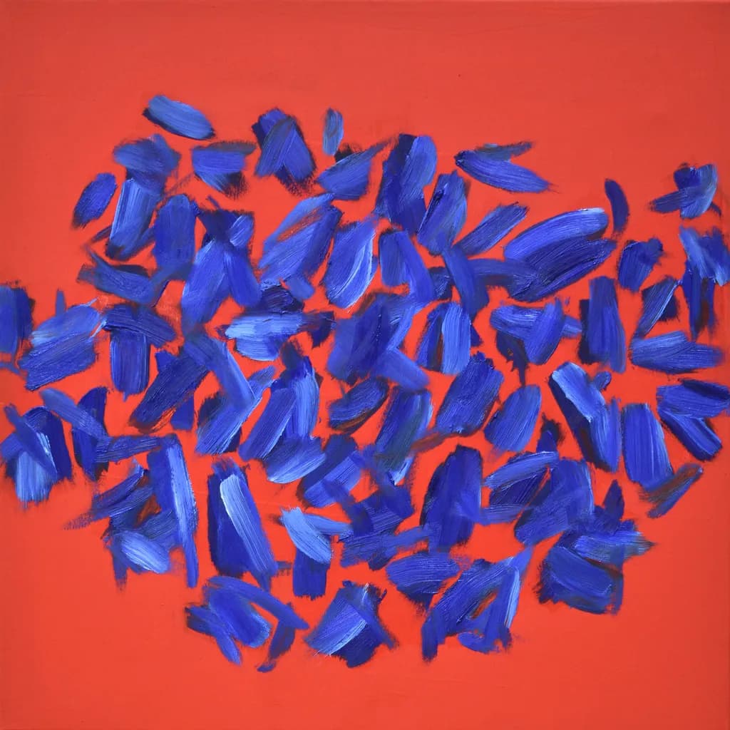 Red and Blue Burst