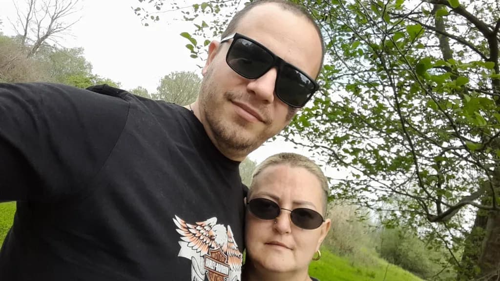 Embracing Nature: A Moment of Connection in Sunglasses and Serenity