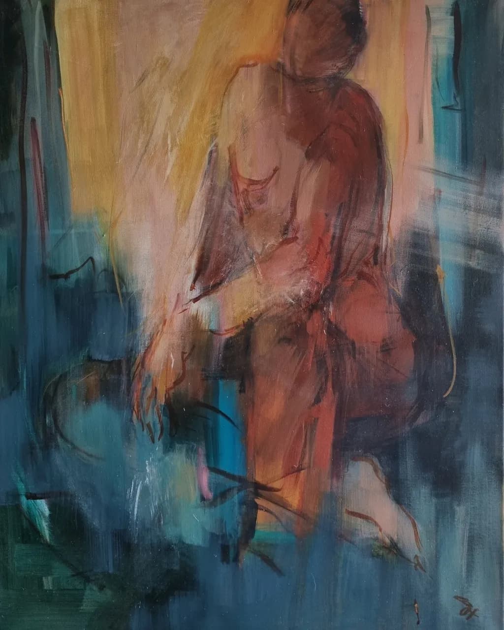 Whispers of Solitude: An Abstract Exploration of the Human Form