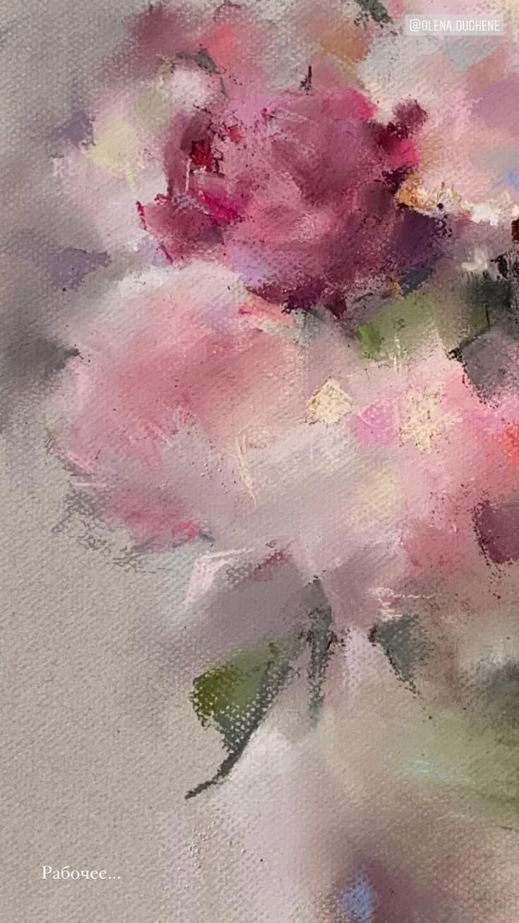 Whispers of Pink: An Abstract Floral Dreamscape