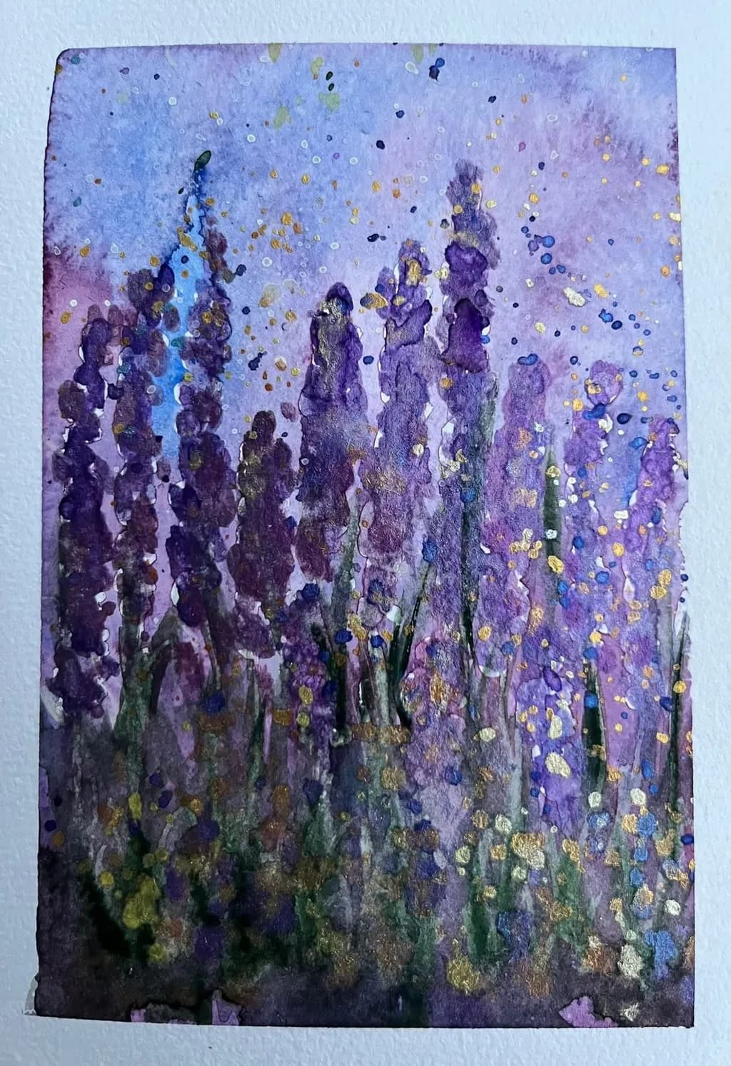Whispers of Lavender: A Dreamy Floral Symphony in Watercolor