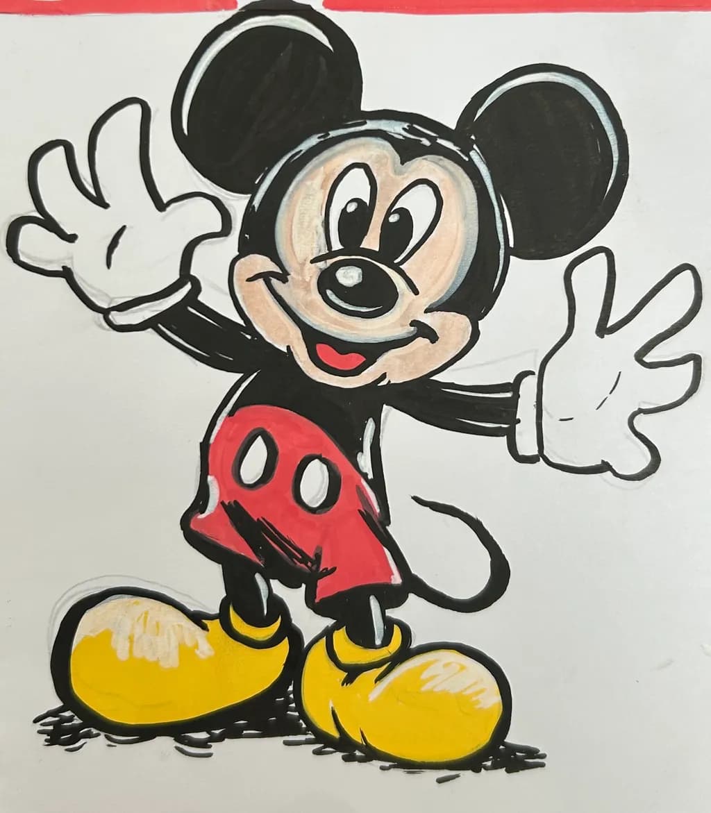 Whimsical Waves: A Playful Tribute to Iconic Mouse Magic