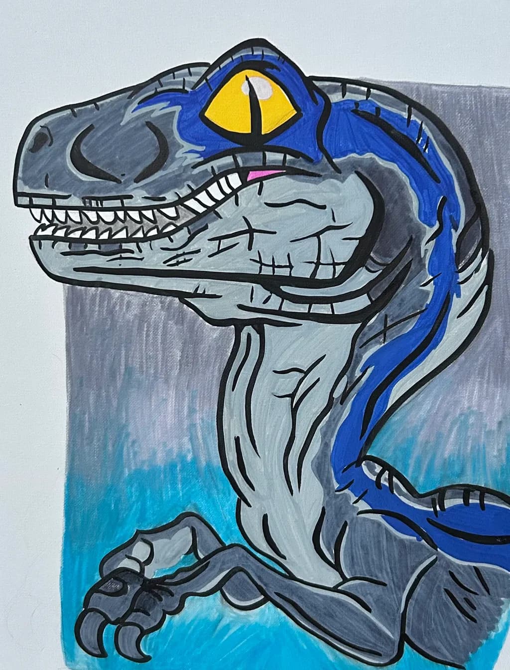Vibrant Dinosaur Dreams: A Colorful Cartoon Creature Illustration