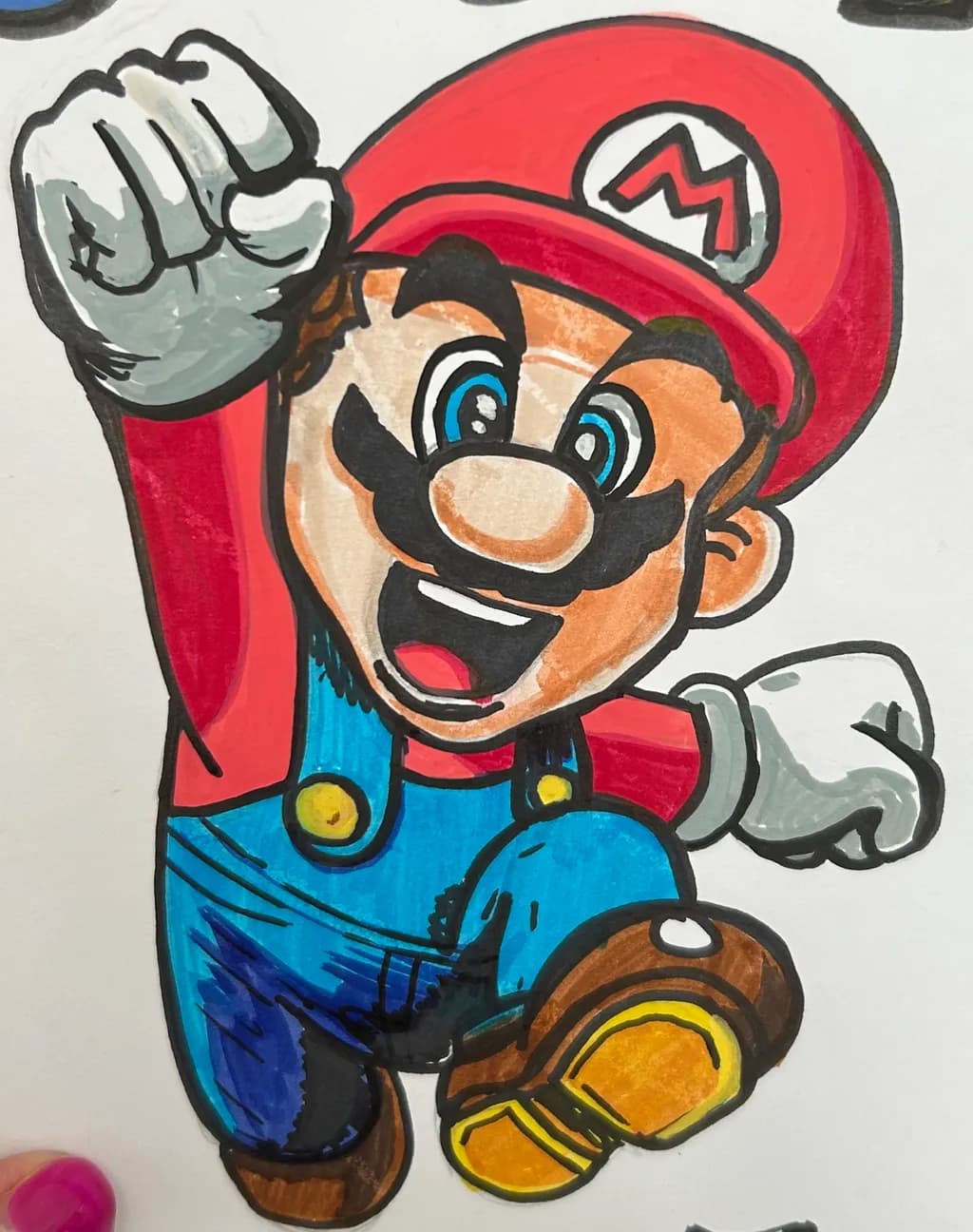 Jumping into Adventure: A Colorful Tribute to a Classic Hero