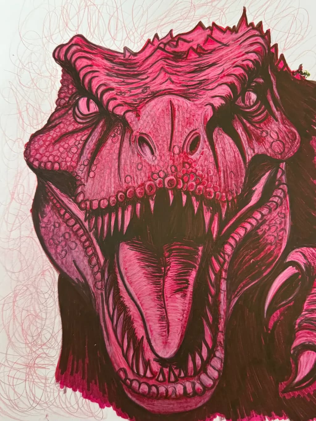 Fierce Majesty: The Crimson Beast Unleashed