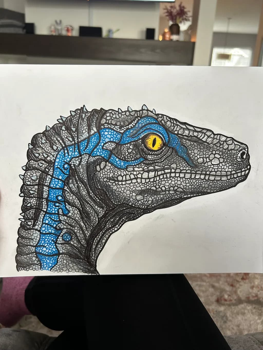 Mystical Lizard: A Fusion of Intricate Patterns and Vivid Colors