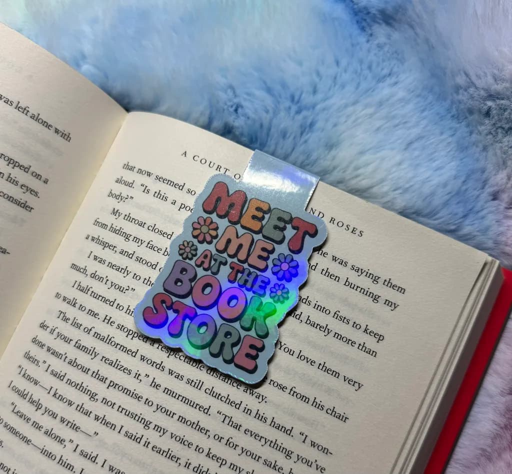 Meet Me at the Bookstore: A Whimsical Bookmark for Book Lovers