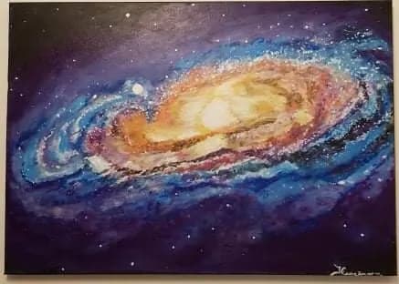 Celestial Whirl: A Cosmic Dance of Color and Light