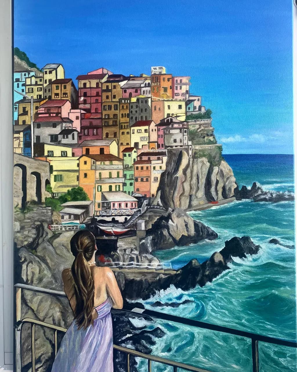 Whispers of the Coast: A Serene Encounter with Colorful Cliffs and Ocean Waves