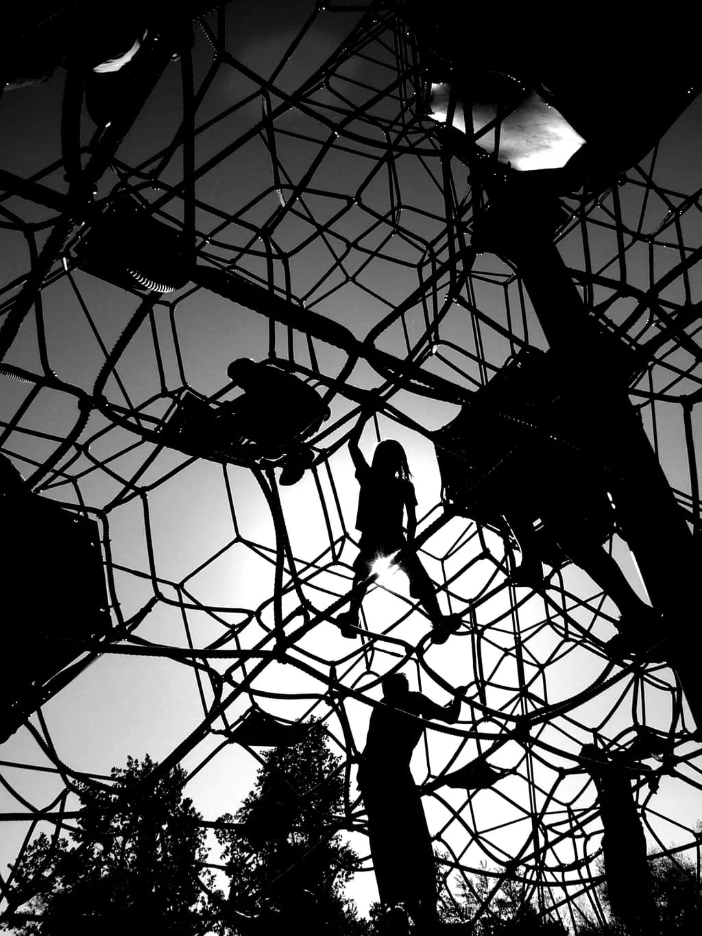 Web of Shadows: Children Play in a Silhouette Playground Adventure