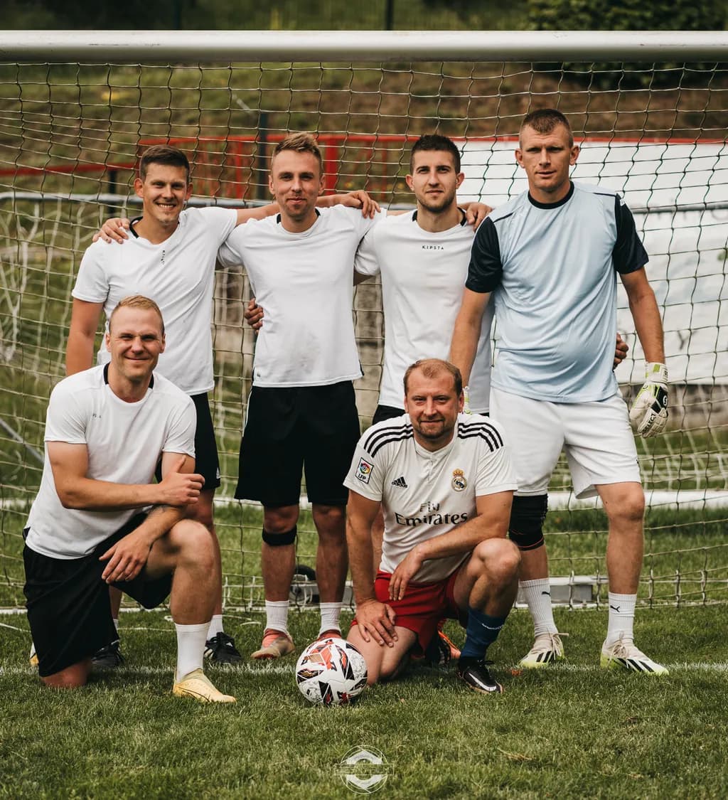 Team Spirit: A Captivating Moment on the Soccer Field