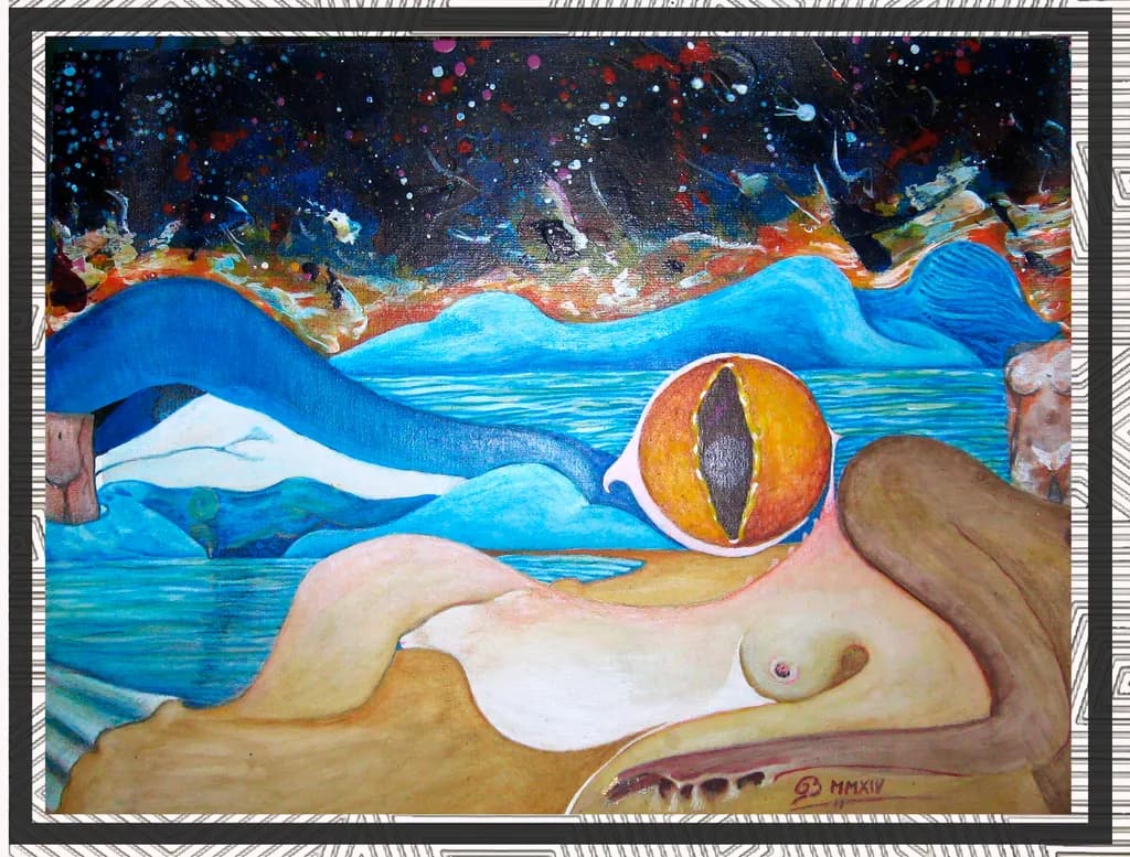 Ethereal Dreams: A Cosmic Embrace of Nature and the Divine