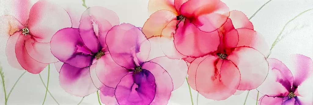 Whispers of Spring: A Vibrant Dance of Pink and Purple Blooms