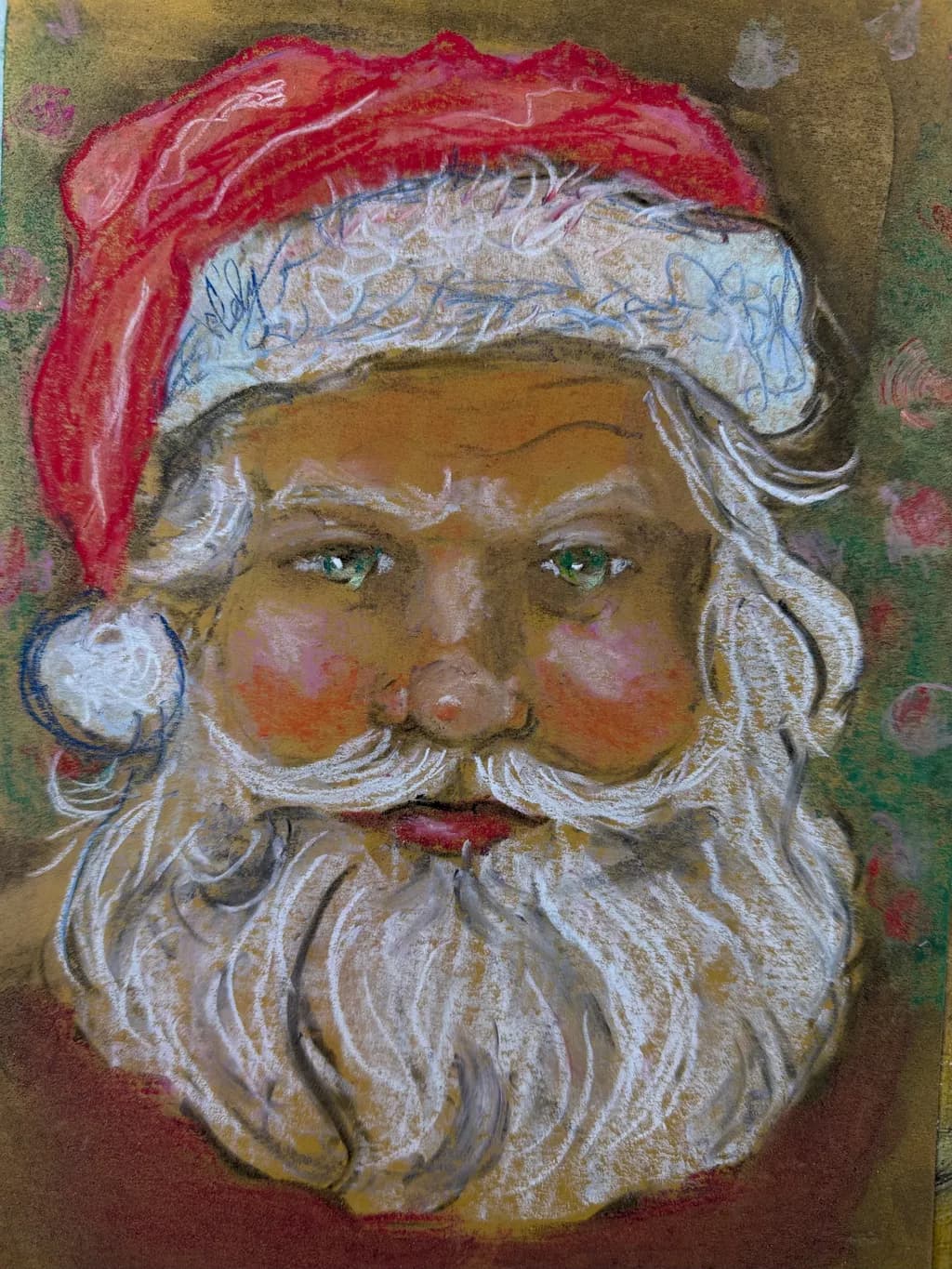 Santa's Cheerful Gaze