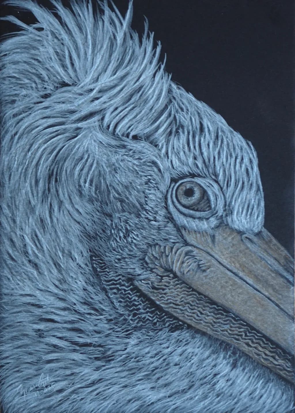 Whispers of Feathers: A Realistic Portrait of Avian Majesty