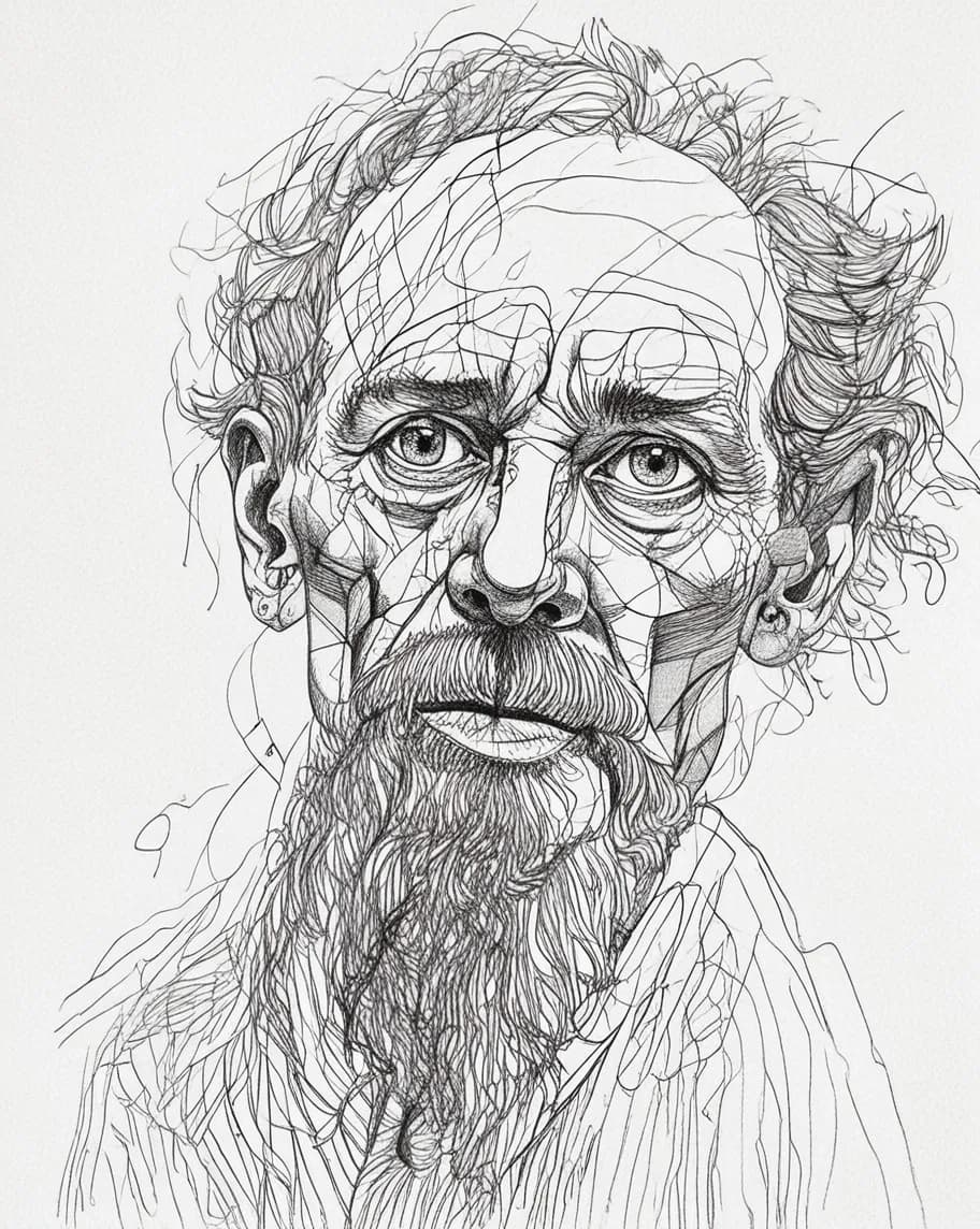 Whispers of Time: An Intricate Portrait of Character and Depth