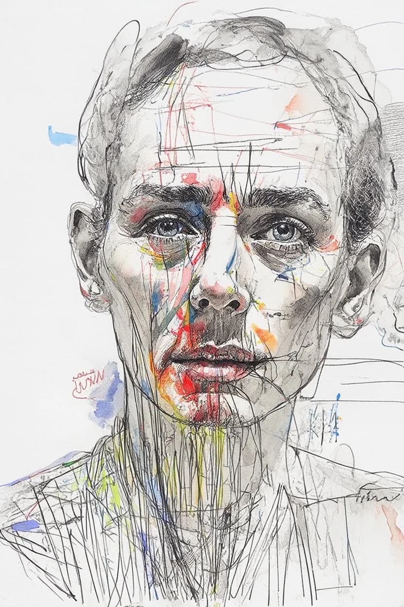 Vivid Expressions: An Abstract Portrait of Emotion and Color