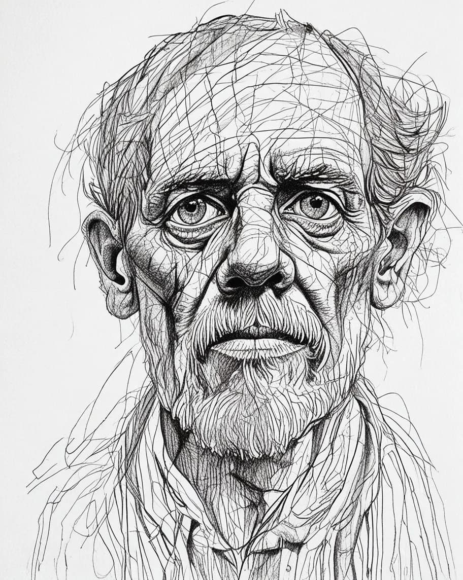 Elderly Wisdom: A Captivating Portrait of Resilience and Character