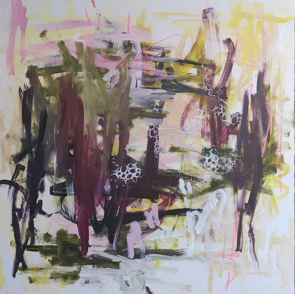 Vibrant Chaos: An Abstract Journey Through Color and Emotion