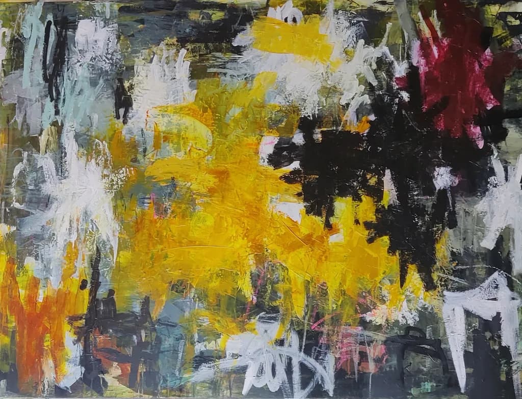Vibrant Chaos: An Abstract Dance of Color and Emotion