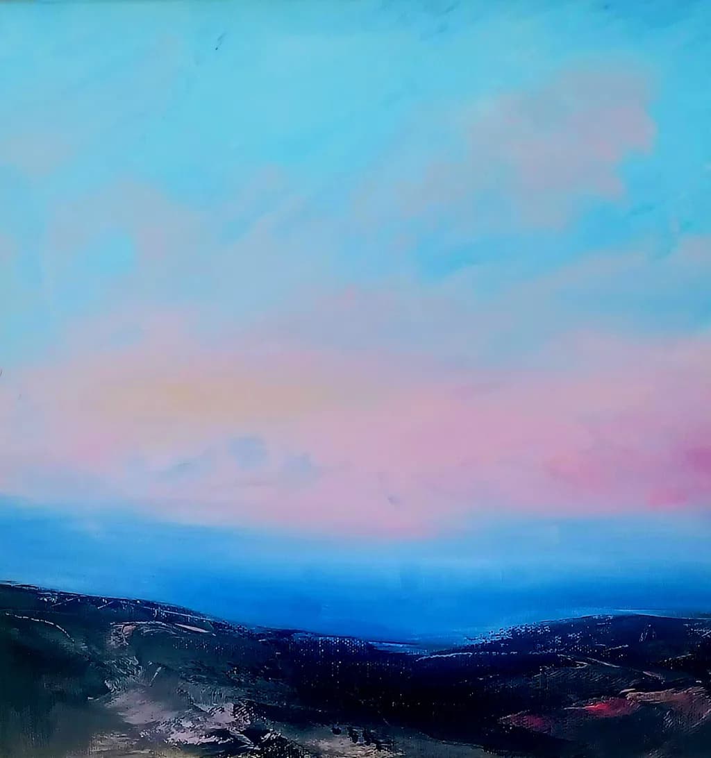 Serenity in Sky: A Tranquil Landscape of Nature's Colors