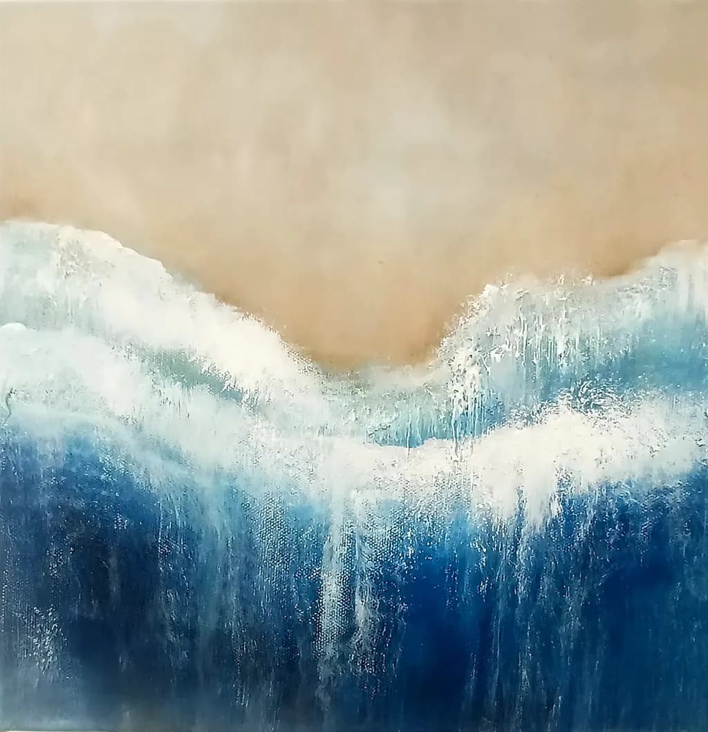 Ocean's Embrace: A Serene Dance of Waves and Sky