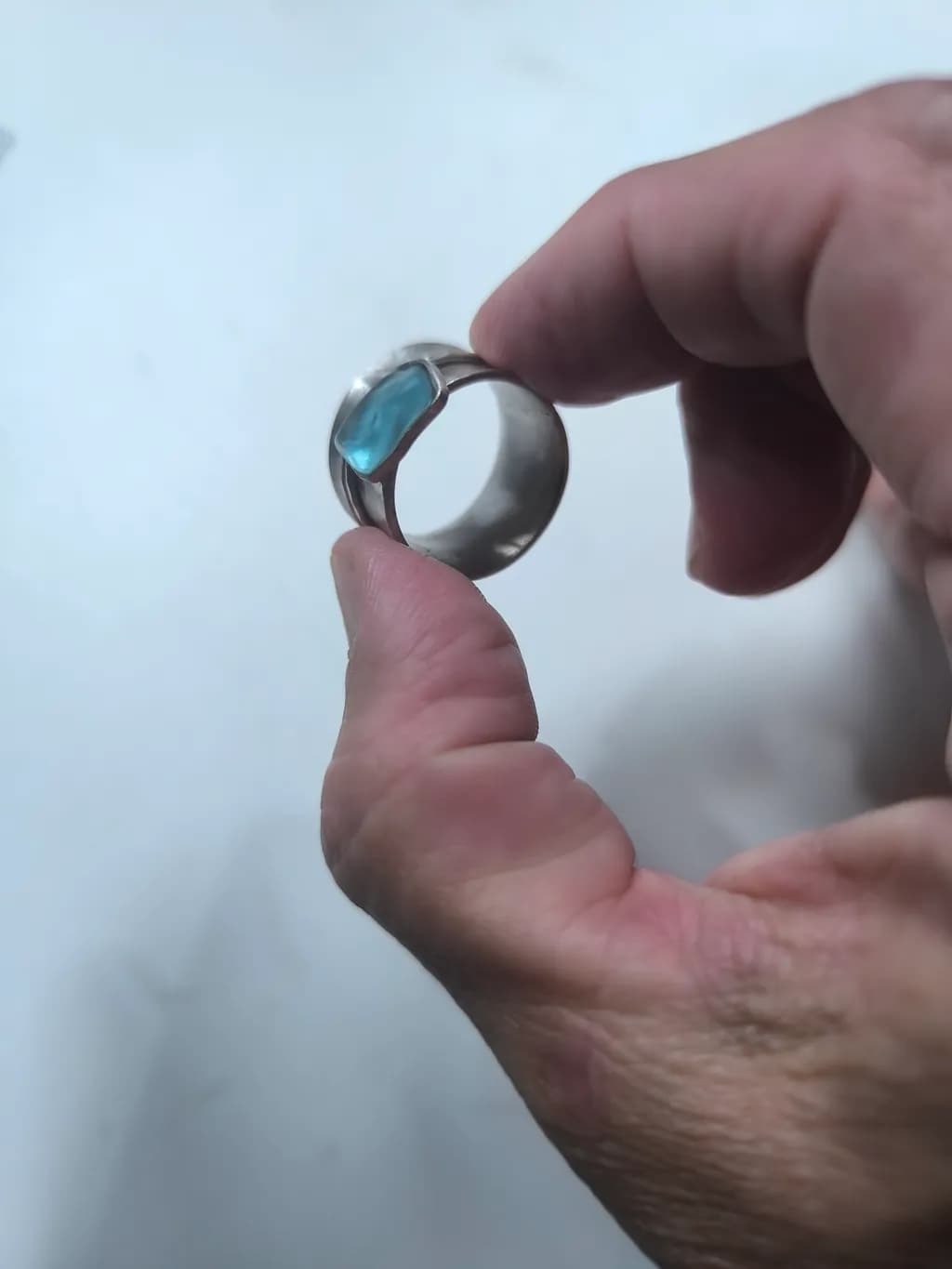 Aqua Slice Ring