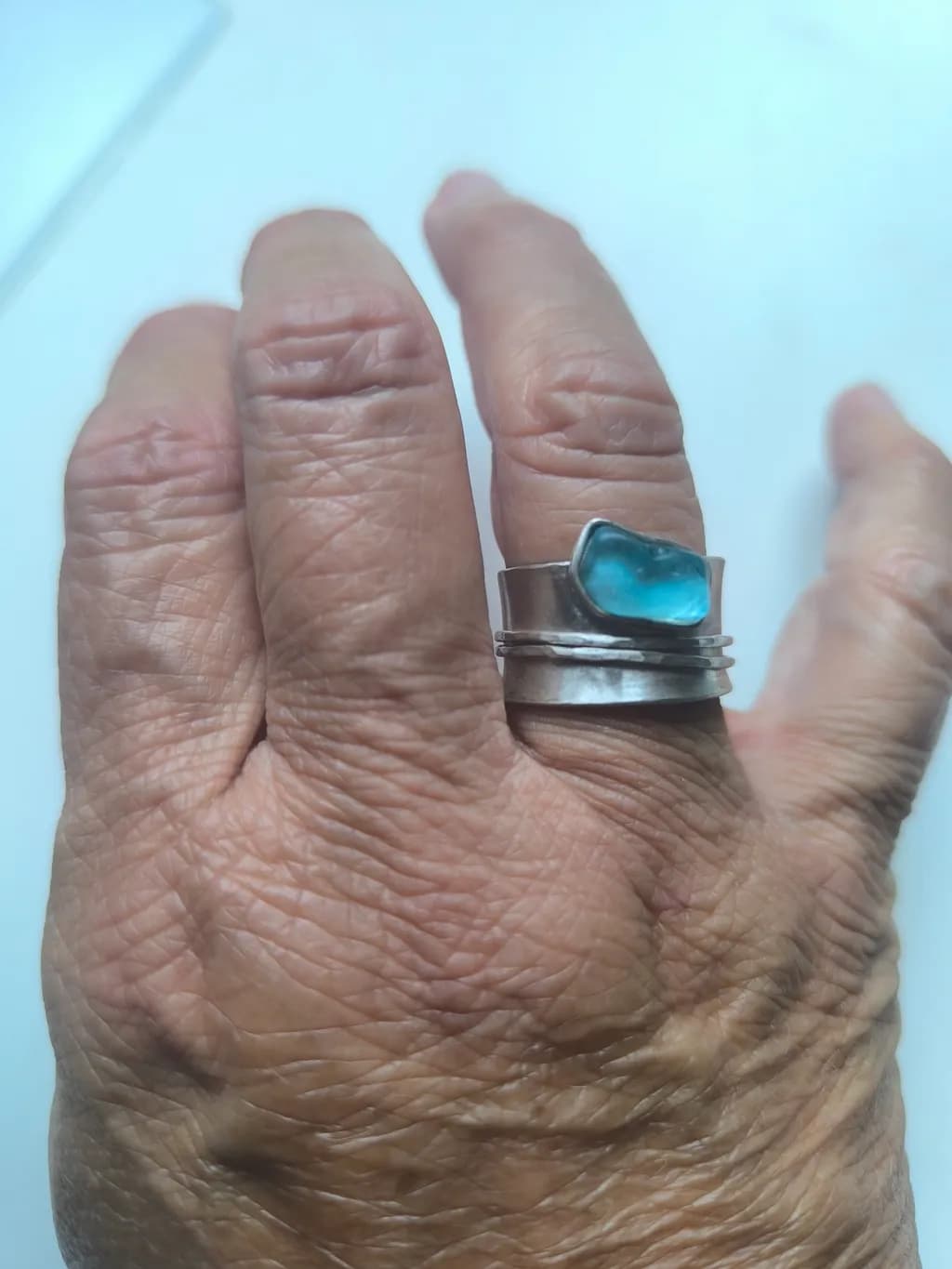 Blue Tide Statement Ring