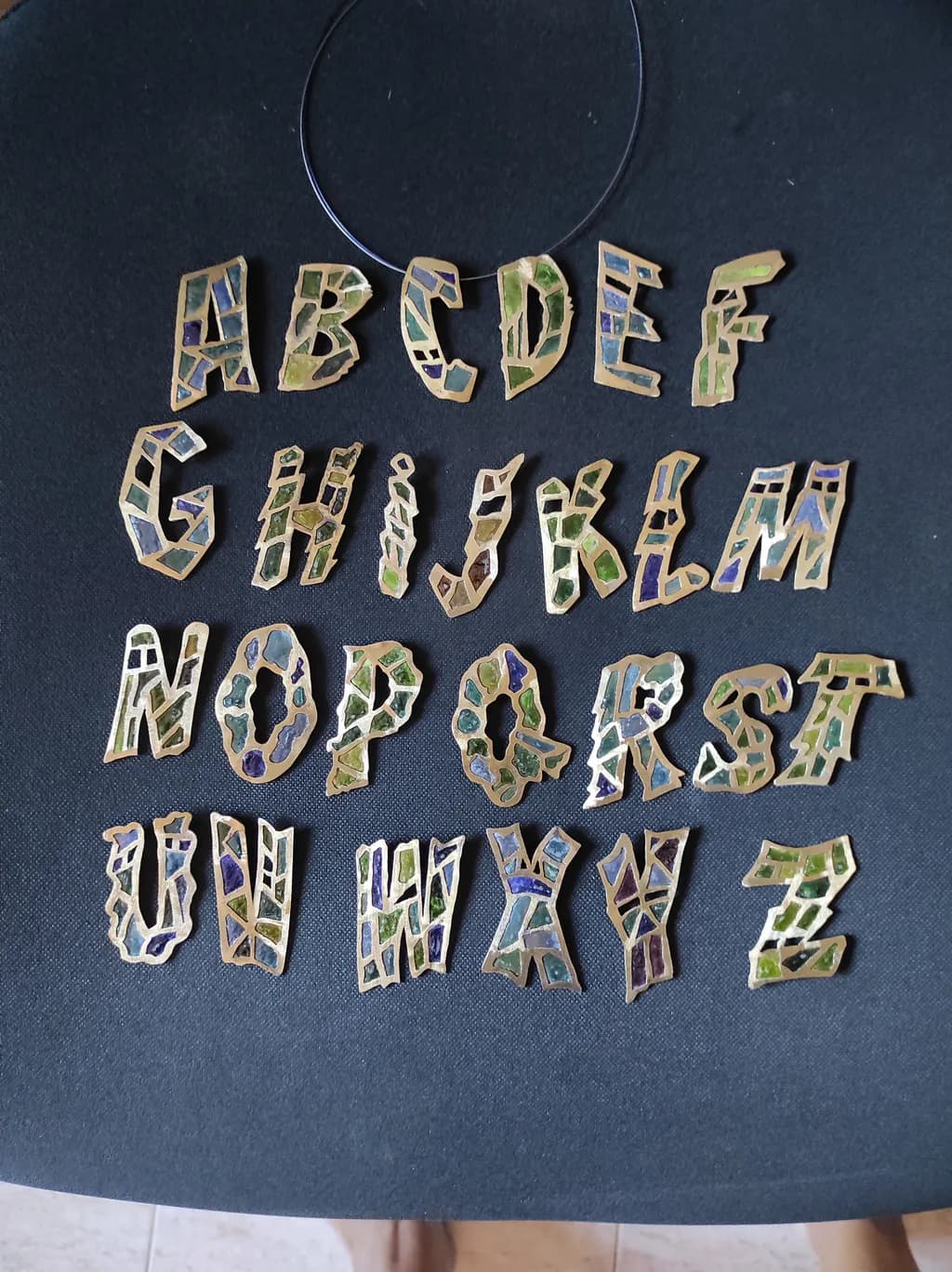 Broken Glass Alphabet