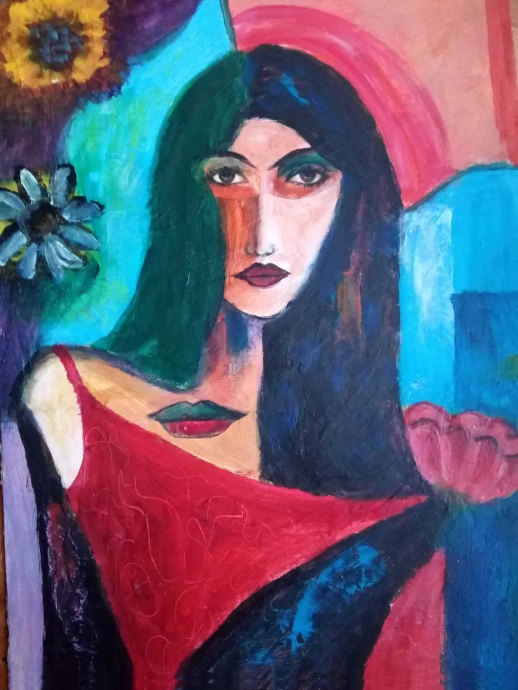 Vibrant Expressions: A Colorful Journey Through Abstract Portraiture
