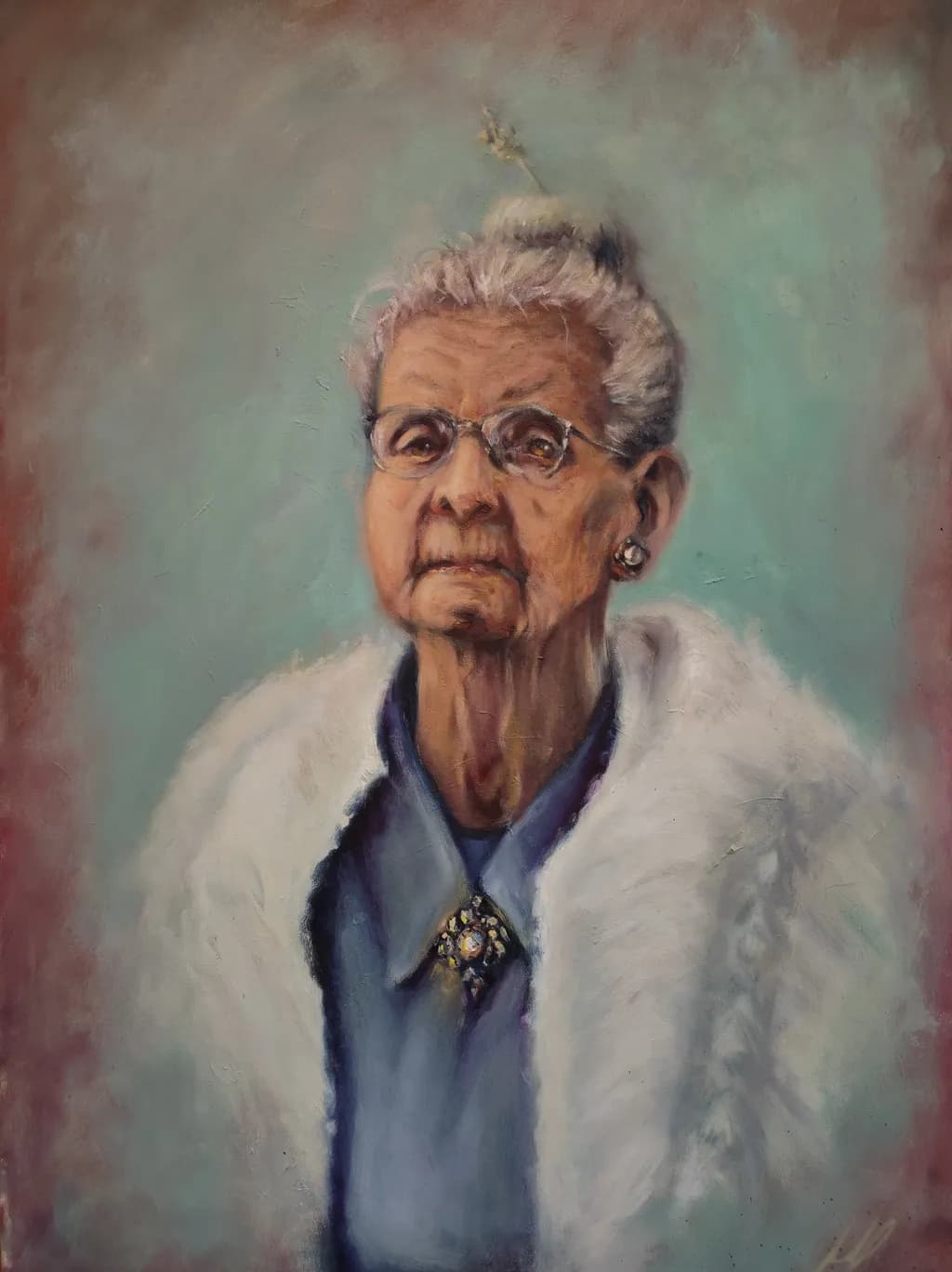 Eternal Grace: A Portrait of Wisdom and Elegance