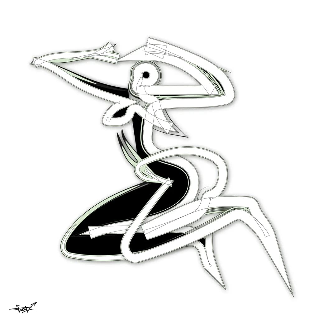 Dynamic Elegance: A Modern Dance of Lines and Form