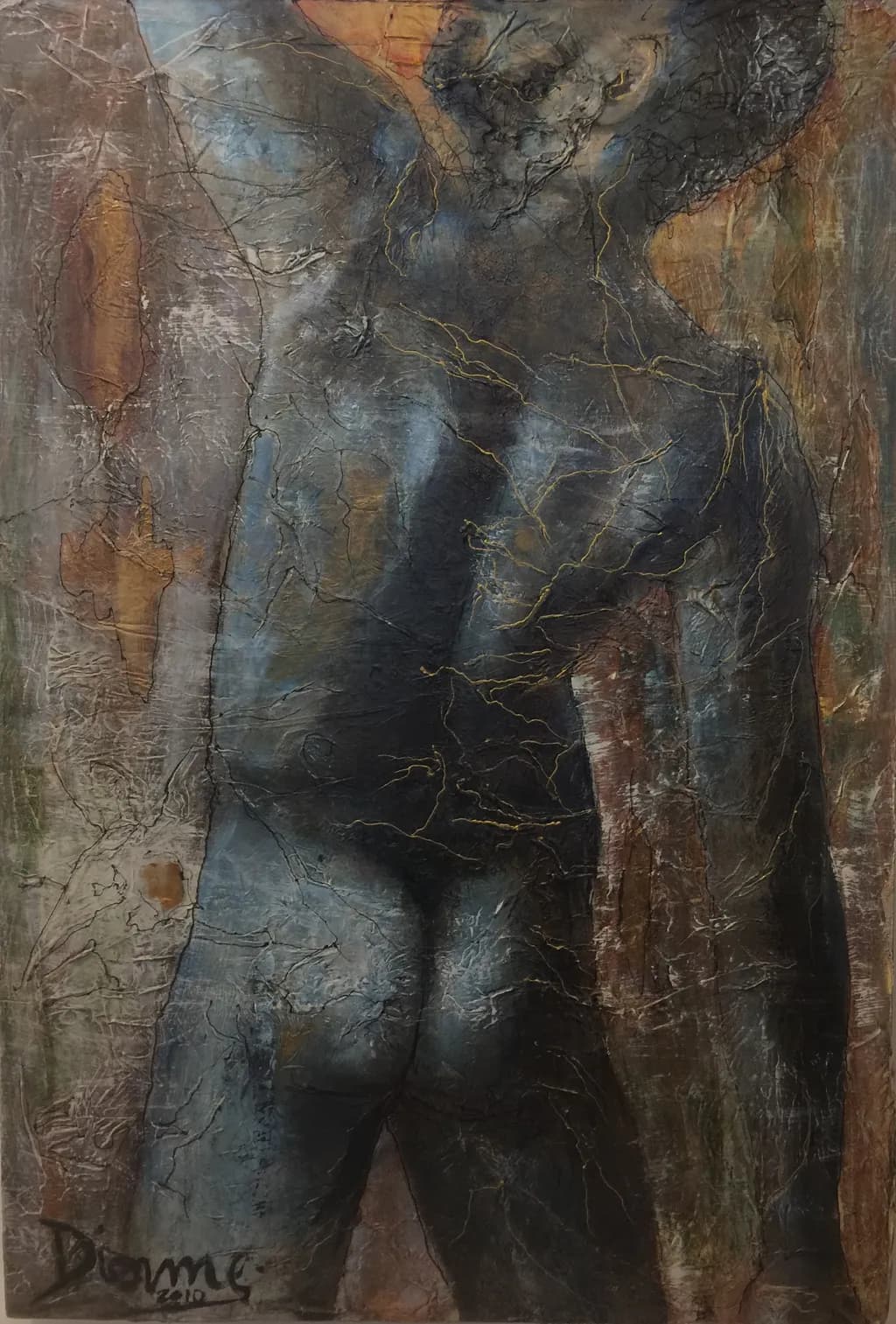 Embracing Shadows: An Abstract Exploration of Human Form and Emotion