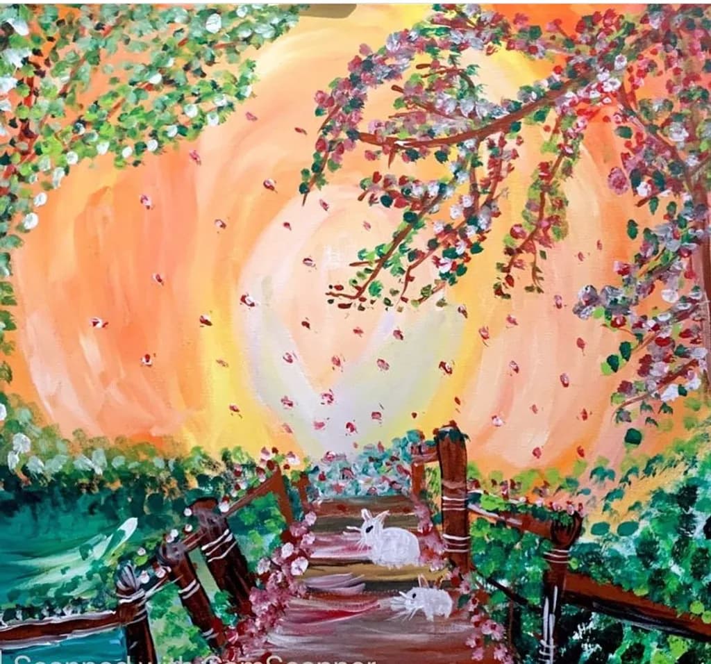 Garden Bridge at Sunset
