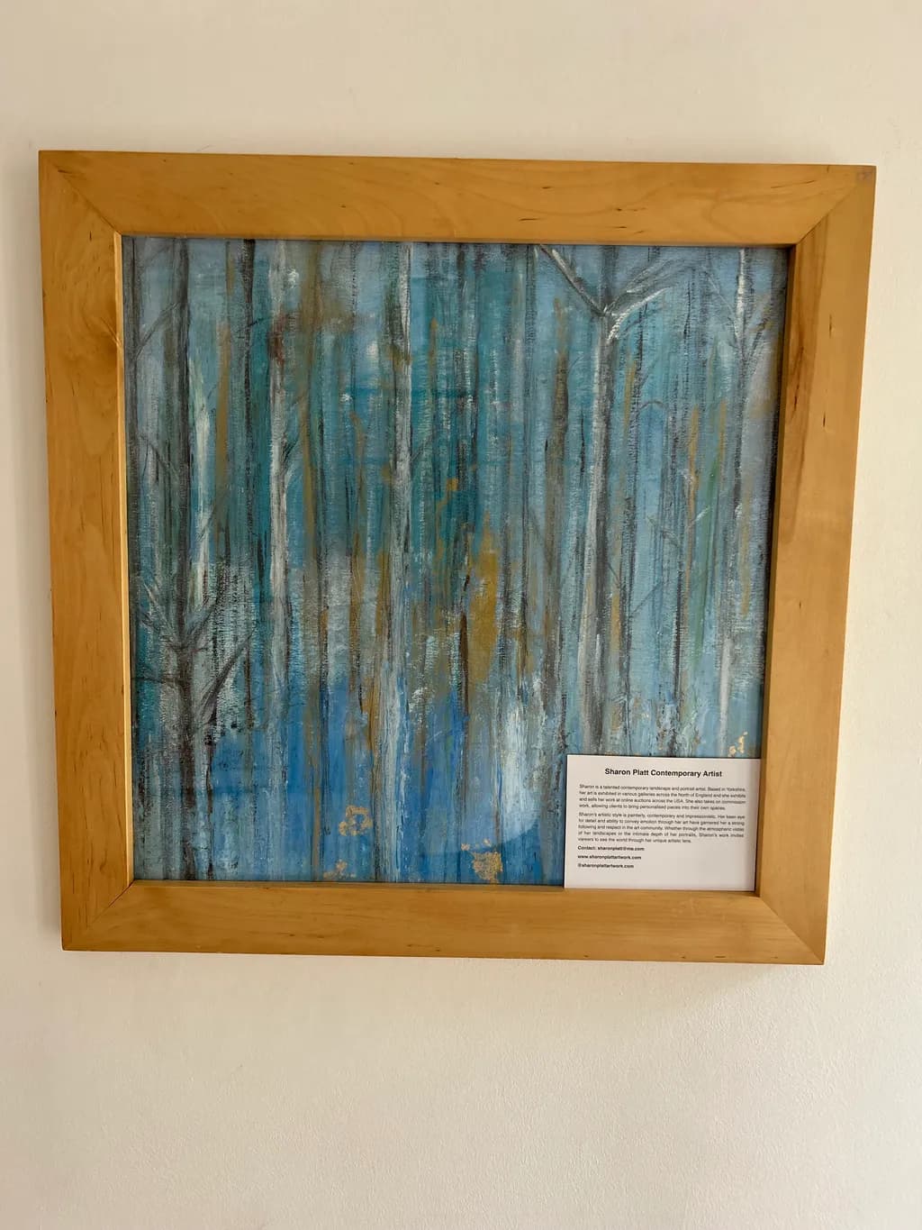 Whispers of the Blue Forest: An Abstract Journey Through Texture and Color