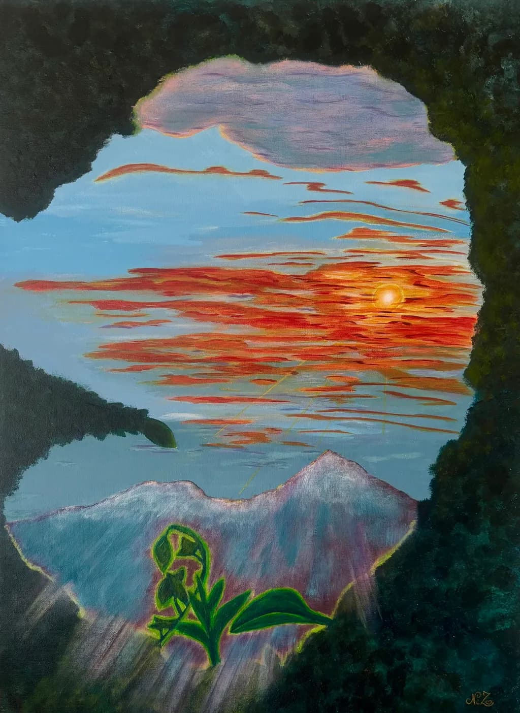 Cave Horizon Sunset
