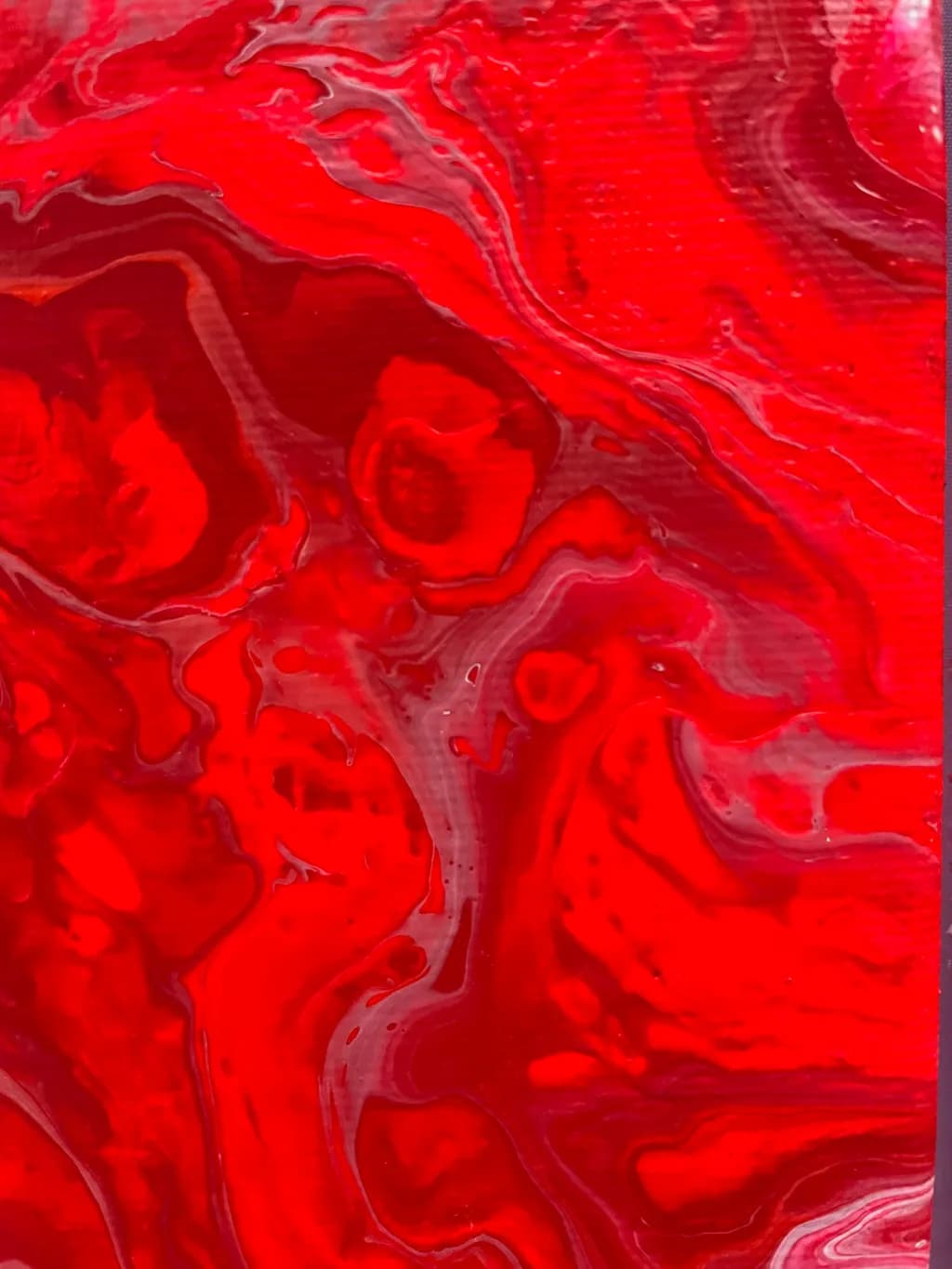 Crimson Whirl: A Dance of Fluid Textures in Abstract Art