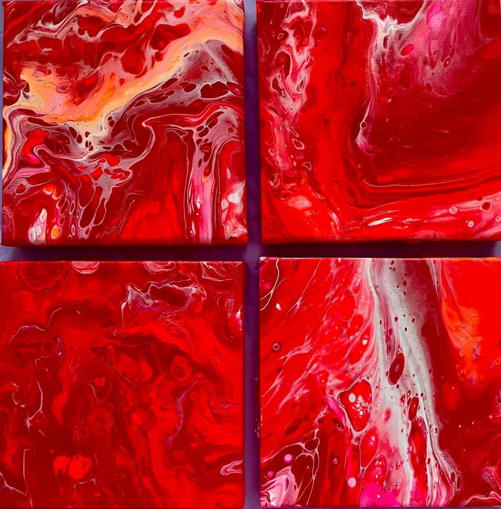 Crimson Whirl: A Dance of Passion and Emotion in Abstract Art