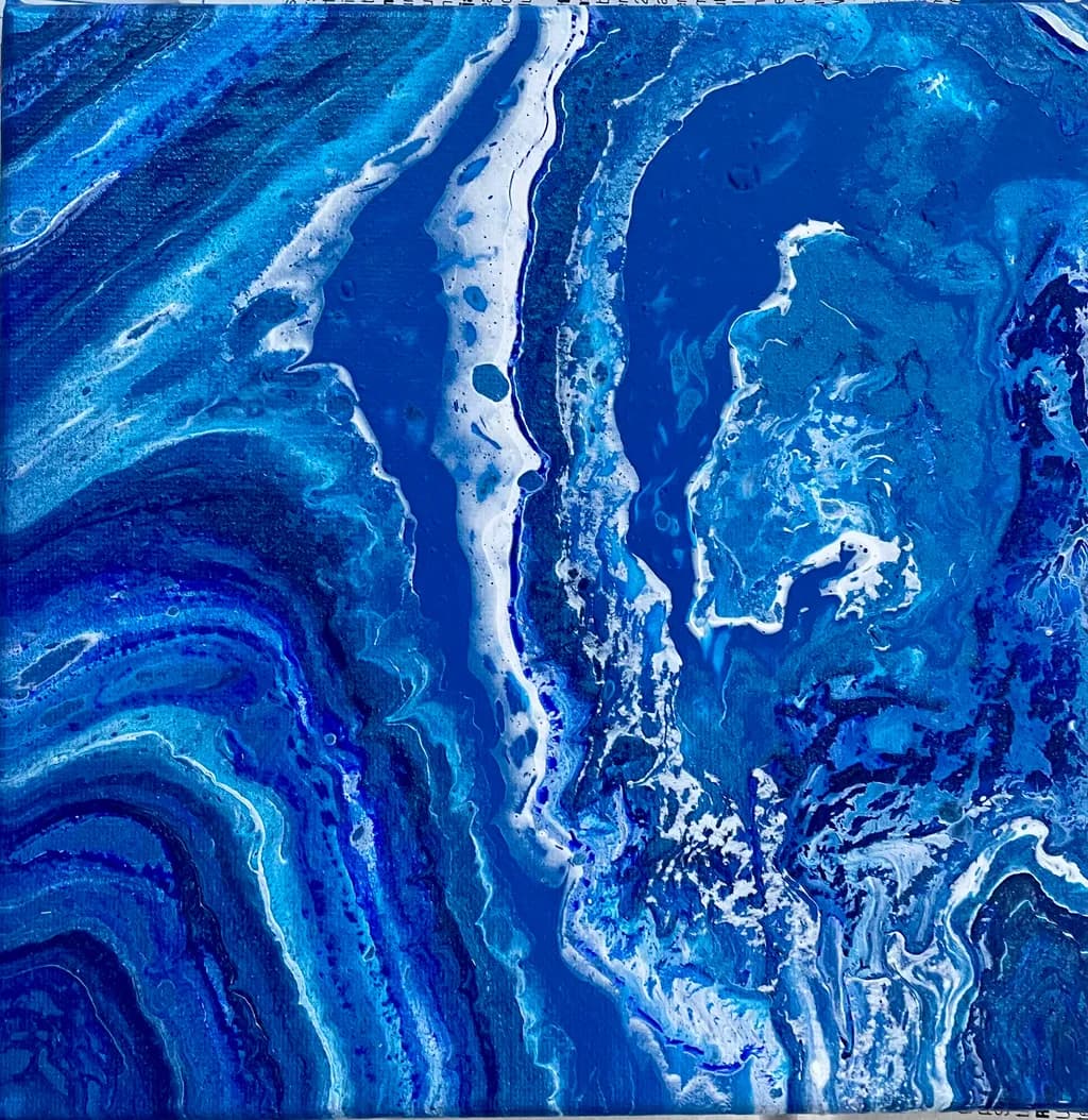 Oceanic Whispers: A Deep Dive into Blue Abstractions