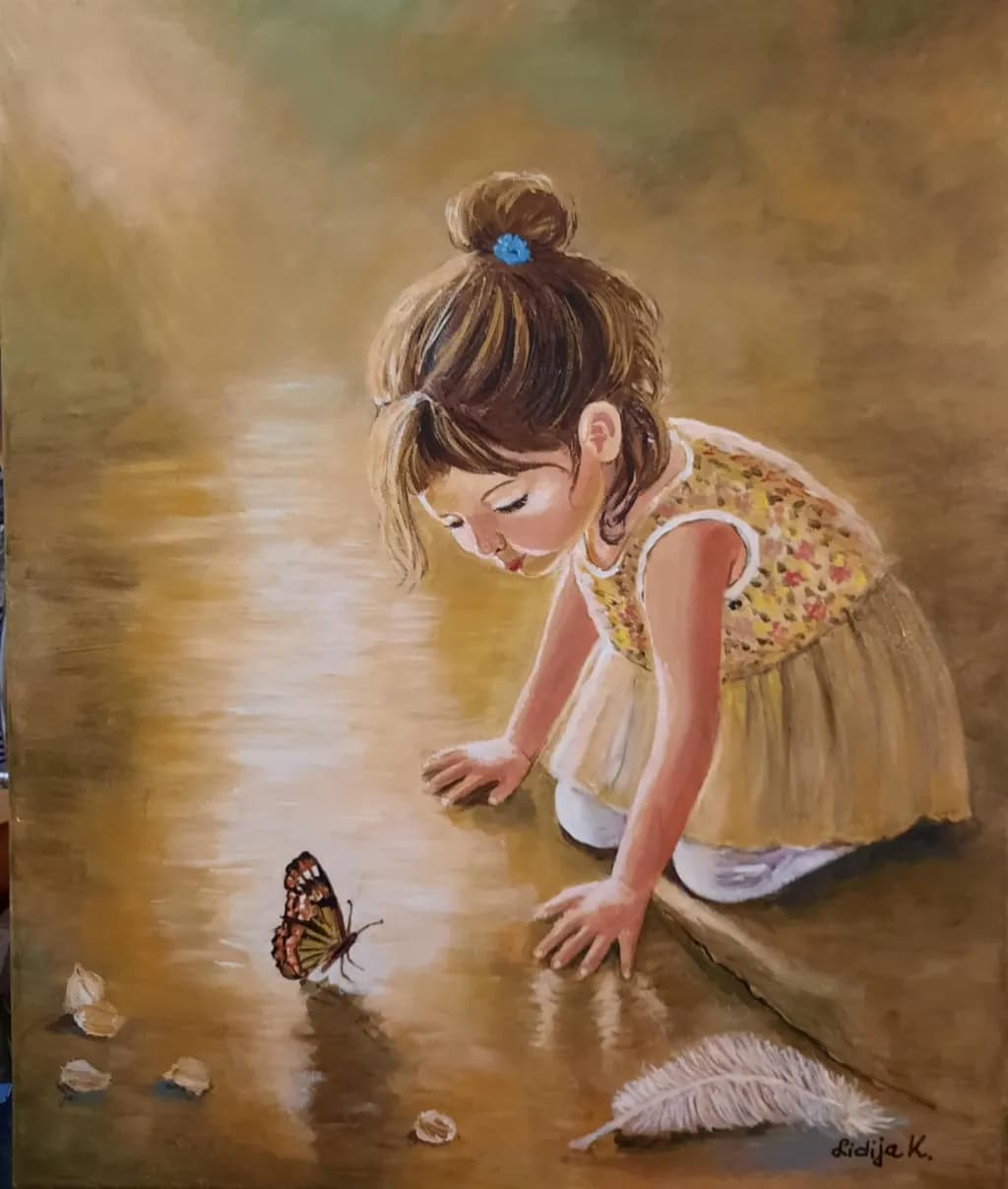 Child and Butterfly