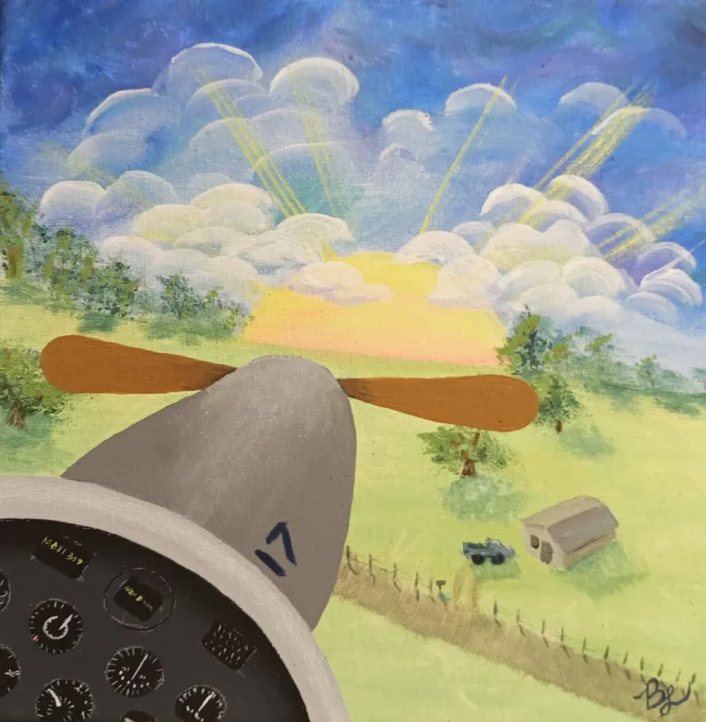 Soaring into Serenity: A Pilot's View of Dawn's Embrace