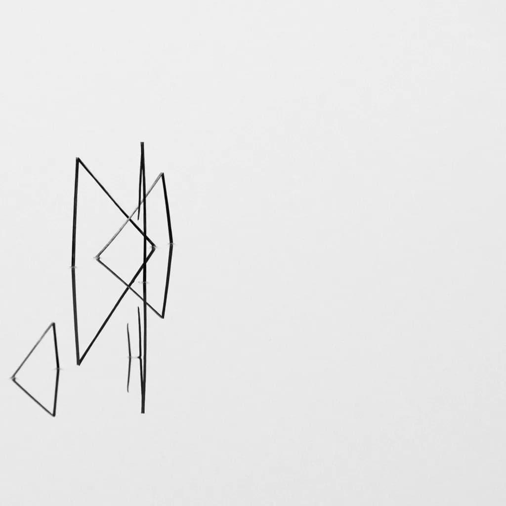 Whispers of Geometry: A Minimalist Reflection on Shadows and Lines