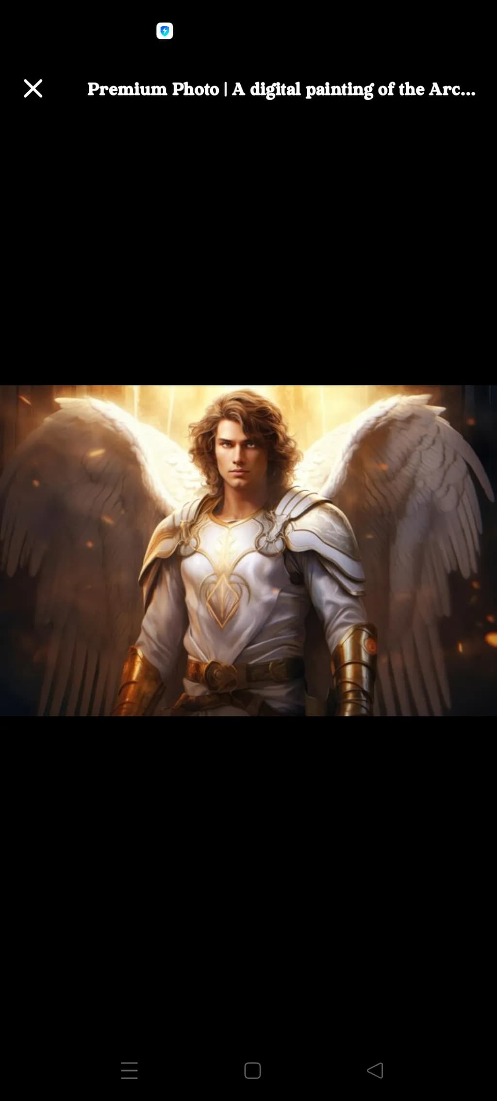 Celestial Guardian: The Ethereal Warrior with Majestic Wings